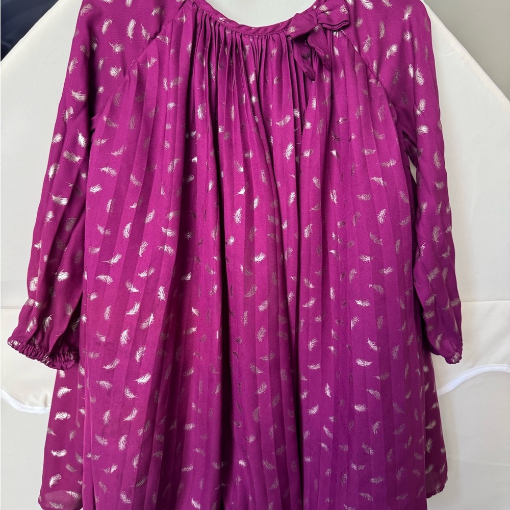Cherokee Fuchsia Kids Dress with Silver Details